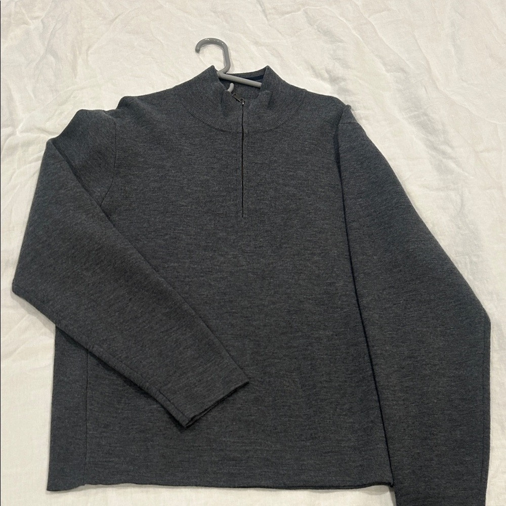 Jack Spade Charcoal Zip-Up Shirt